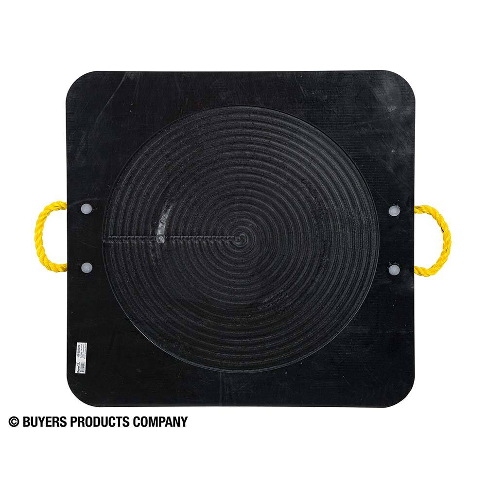 Buyers Products Ultra High Density 2 Inch Thick Poly Outrigger Pad with Recessed Radius protects concrete and other surfaces from the impact of heavy equipment. They are ideal for concrete pumpers and other heavy equipment. The MPN:OP303024