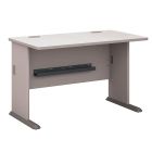 Bush Business Furniture Office Advantage Desk 48inW, Pewter, Standard Delivery