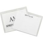 C-Line Pin Style Name Badge Holder Kit - Folded Holders with Inserts, 3-1/2 x 2-1/4, 100/BX, 94223
