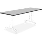 Safco Rumba Training Table Tabletop - Gray Rectangle Top - 60in Table Top Length x 24in Table Top Width