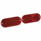Reflector Oval Red 4-3/8 L