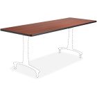 Safco Cherry Rumba Training Table Tabletop - Cherry Rectangle Top - 72in Table Top Length x 24in Table Top Width