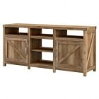 Kathy Ireland Home by Bush Furniture Cottage Grove 65inW Farmhouse TV Stand for 70in TVs, Reclaimed Pine, Standard Delivery
