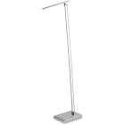 Safco LED Light Floor Lamp - LED - 480 Lumens - Silver - Floor-mountable