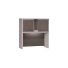 Bush Business Furniture Office Advantage Hutch 36inW, Pewter/Pewter, Standard Delivery