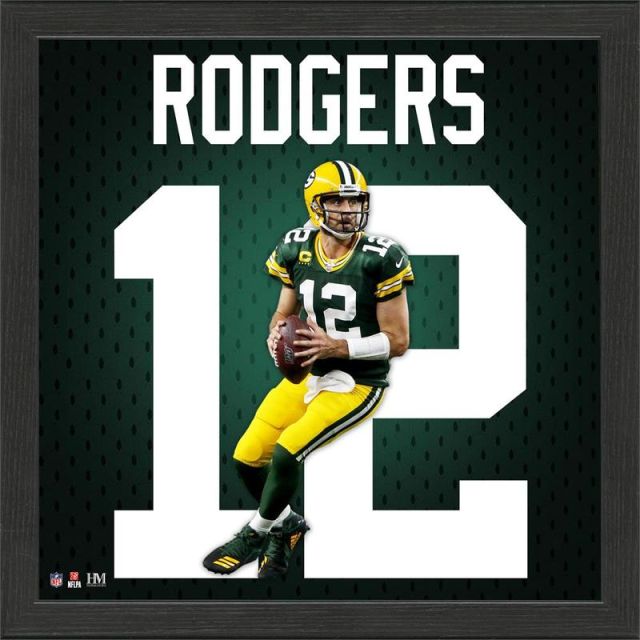 Aaron Rodgers Green Bay Packers Jersey IMPACT Frame