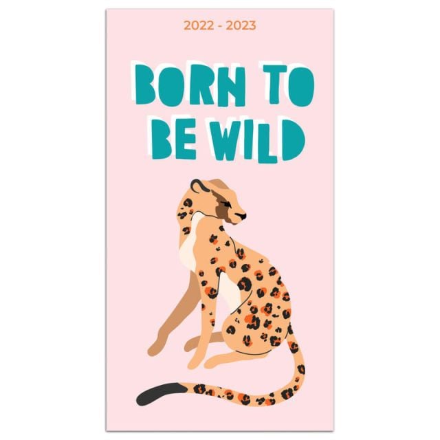 TF Publishing 2-Year Monthly Pocket Planner, 3-1/2in x 6-1/2in, Born Wild, January 2022 To December 2023 (Min Order Qty 5)
