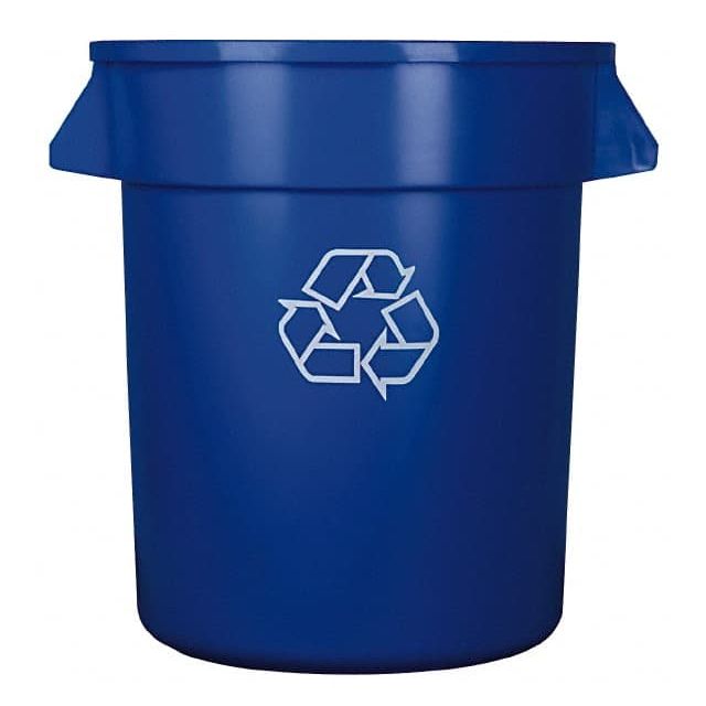 20 Gal Blue Round Recycling Container