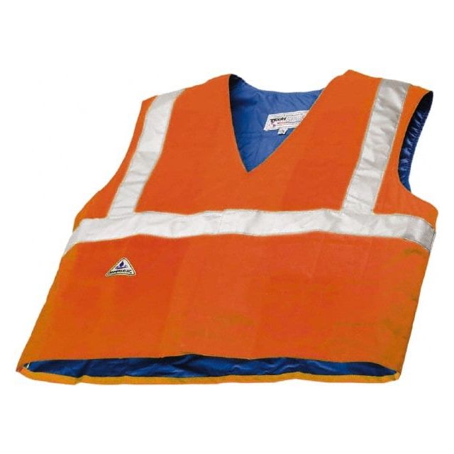 Size 2X/3XL, High Visibility Orange Cooling Vest 6538-ORNG-2X3X