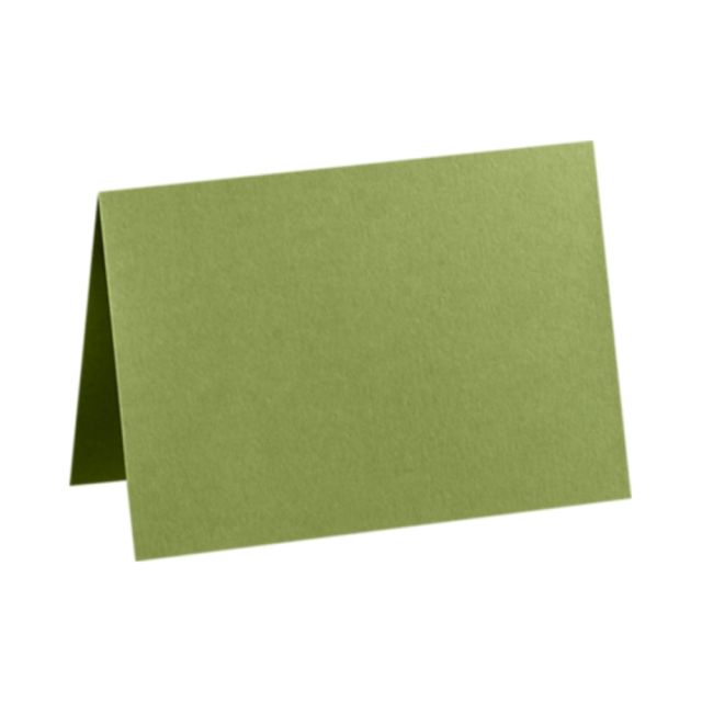 LUX Folded Cards, A9, 5 1/2in x 8 1/2in, Avocado Green, Pack Of 50 EX5060-27-50