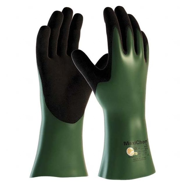 Chemical Resistant Gloves, Material: Nitrile , Size: Small, Small , Primary Material: Nitrile , Length (Inch): 12 , Finish: Non-Slip  56-633/S