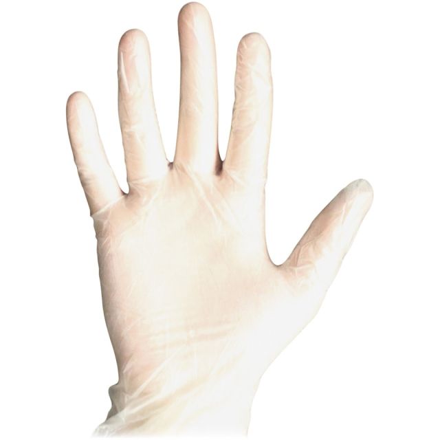 DiversaMed Disposable Powder Free Medical Exam Gloves - Medium Size - Unisex - Vinyl - Clear - Powder-free, Disposable, Ambidextrous, Beaded Cuff - For Medical, Dental, Laboratory Application - 100 / Box 8607M