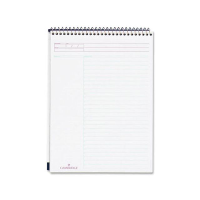 Mead Wirebound ActionTask Planner - Action - 8 1/2in x 11in Sheet Size - White - Paper - Micro Perforated - 1 Each (Min Order Qty 4)