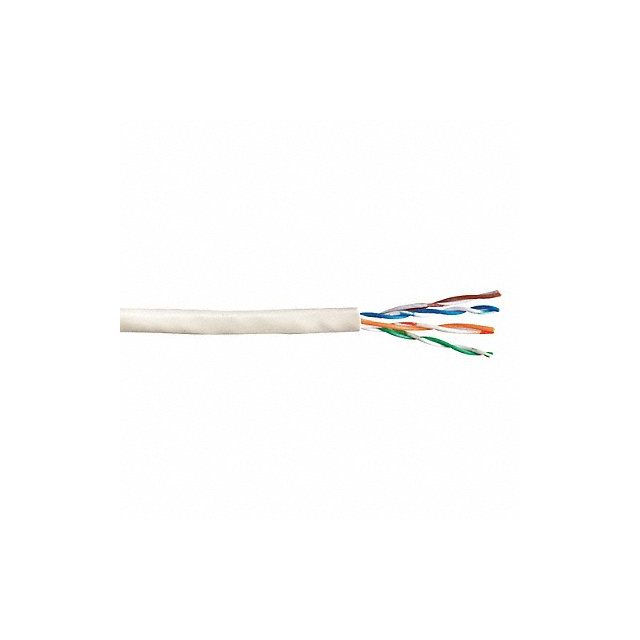 Data Cable Cat 6 23 AWG 1000ft White W7133708