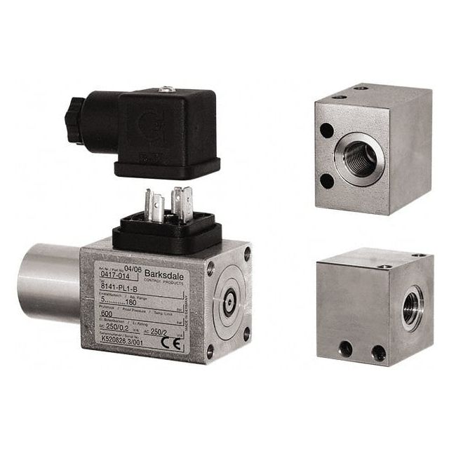 29 to 290 psi Adjustable Range, 1,200 Max psi, Compact Pressure Switch 8AB1TB