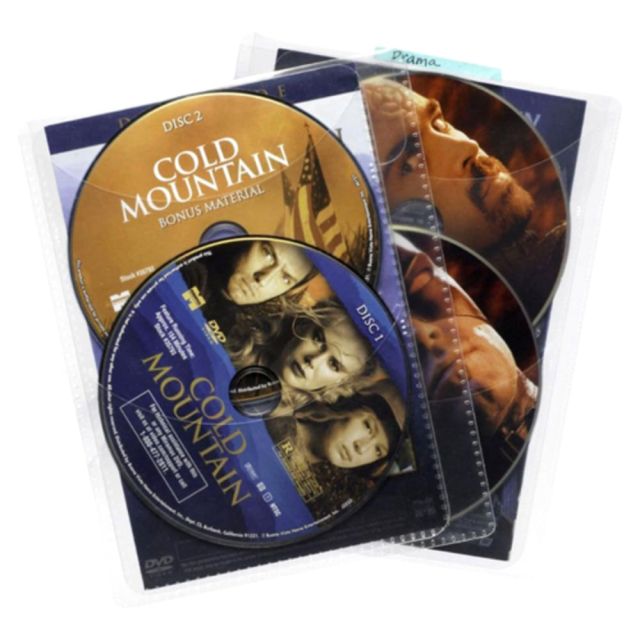 Atlantic CD/DVD Sleeves, Clear, Pack Of 25 (Min Order Qty 2) 74604729