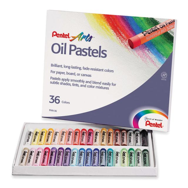 Pentel Oil Pastel Set, Assorted, Set Of 36 (Min Order Qty 3)