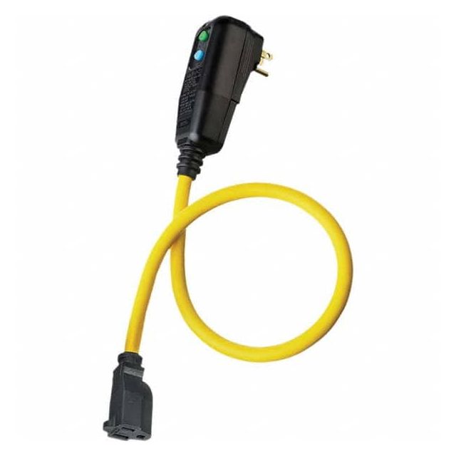 GFCI Cords & Power Distribution Centers, Mount Type: Plug-In , Number of Outlets: 1 , Amperage Rating: 15 , Voltage: 120 , Trip Type Reset Level: Automatic  MPN:GFC2A
