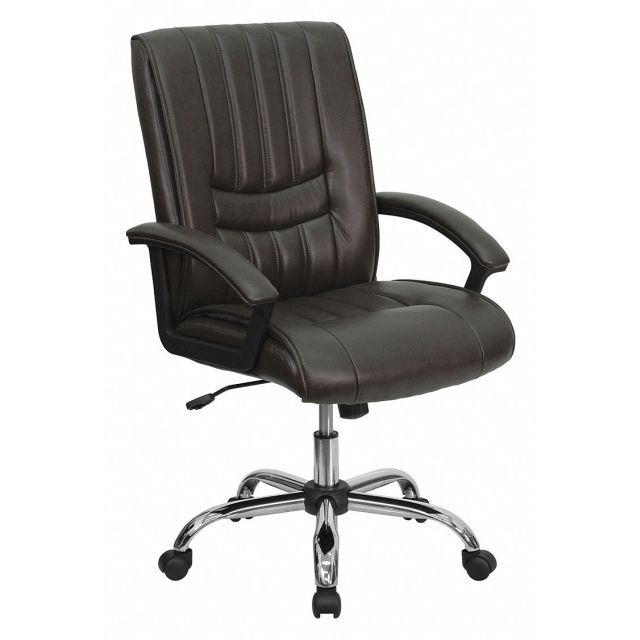 Executive Chair Brown Seat Leather Back BT-9076-BRN-GG