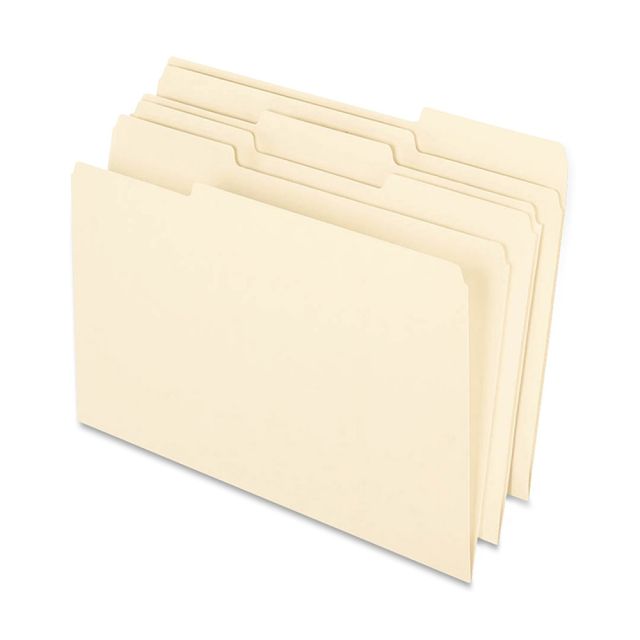 Earthwise By Oxford File Folders, Legal Size, 1/3 Cut, 100% Recycled, Manila, Box Of 100