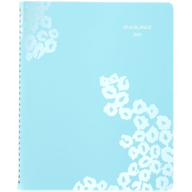 AT A GLANCE Wild Washes Weekly/Monthly Planner, 8-1/2in x 11in, Teal, January To December 2022, 523-905