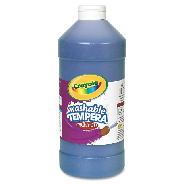 Crayola Washable Tempera Paint - 2 lb - 1 Each - Blue (Min Order Qty 3) 543132042