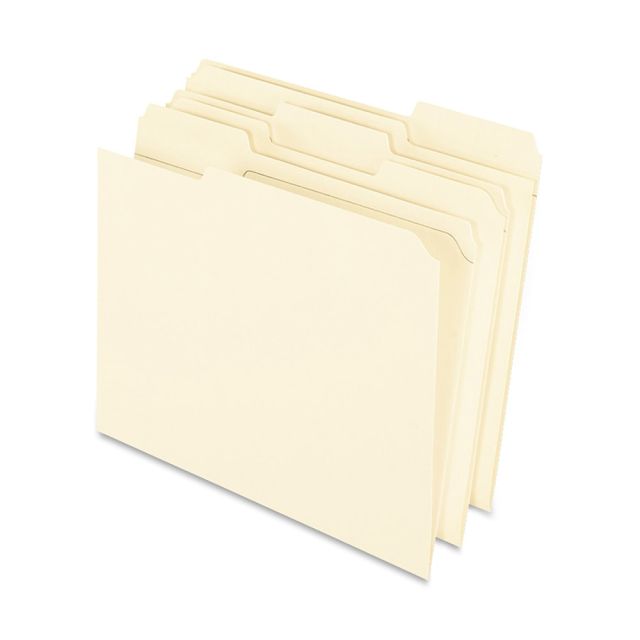Oxford 1/3-Cut File Folders, Letter Size, Manila, Box Of 100 R75213
