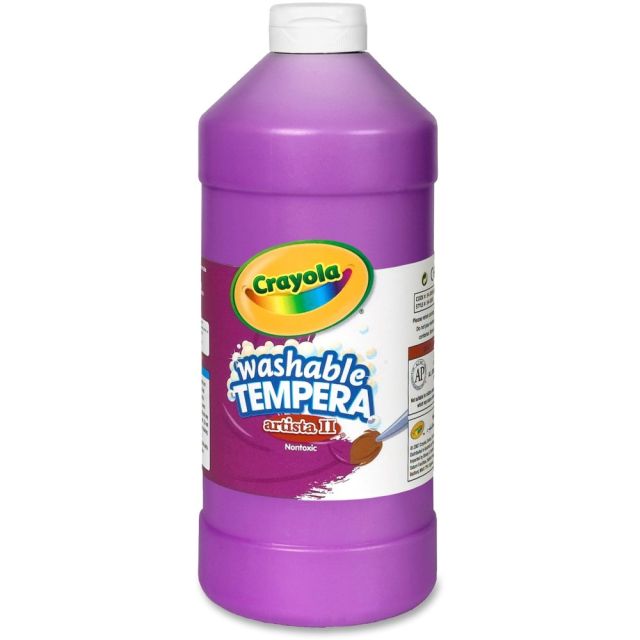 Crayola Washable Tempera Paint - 1 quart - 1 Each - Violet (Min Order Qty 3) 543132040