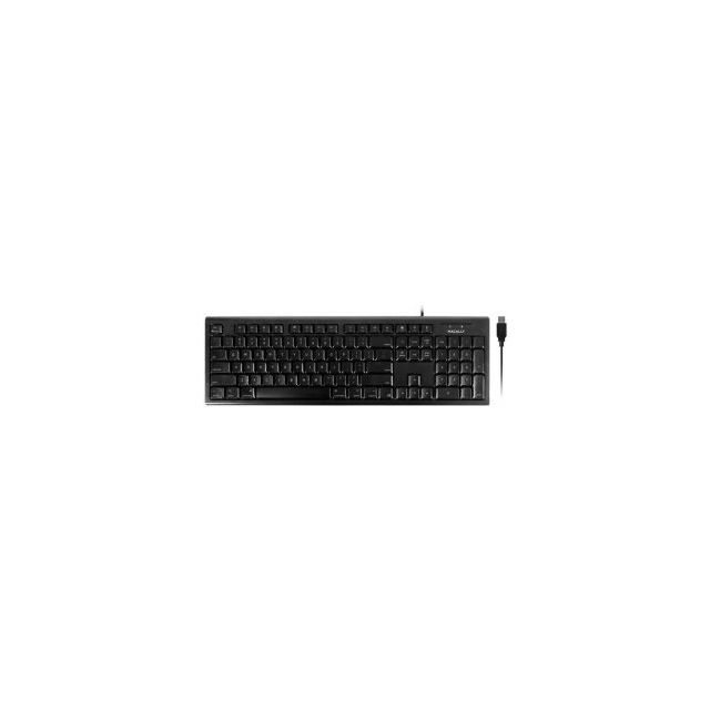 Macally 104-Key Full Size USB Keyboard for Mac, Black QKEYB