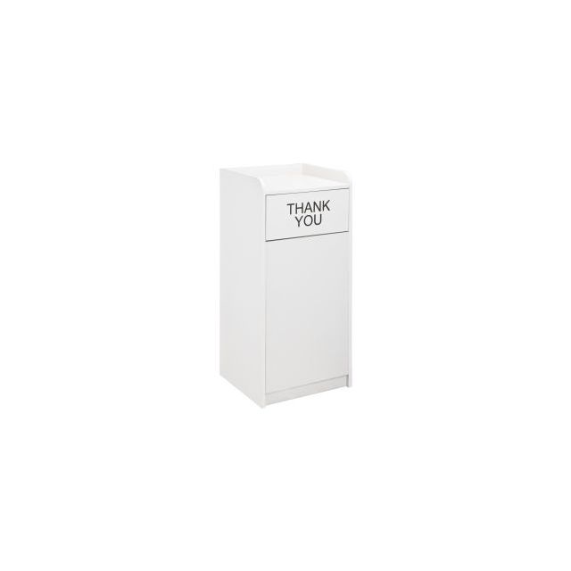 GoVets™ 36 Gallon Wooden Waste Receptacle With Tray Top Gray 175237