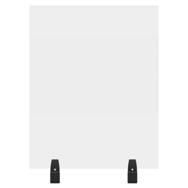 LUX DIVWT Reclaim Acrylic Clamp-On Sneeze Guard Cubicle Wall Extender, 24in x 30in, Clear