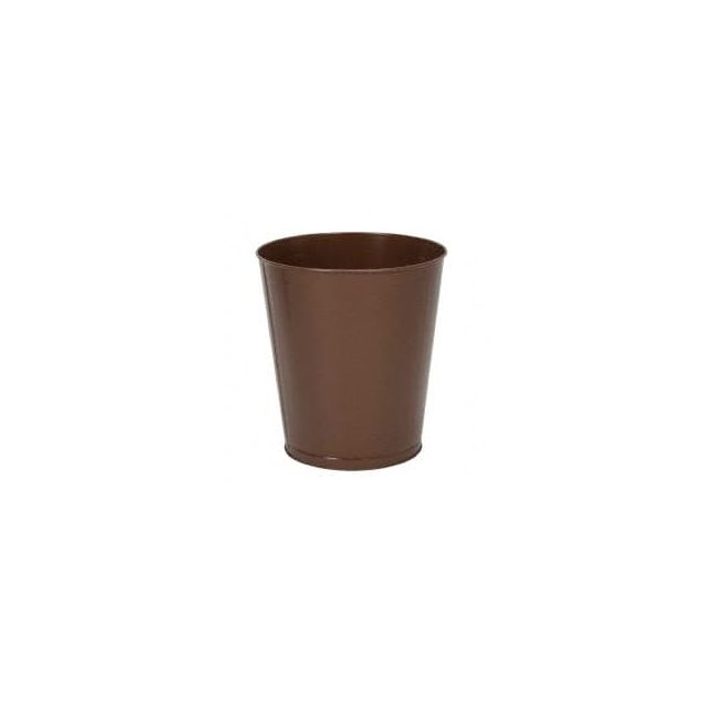 28 Qt Round Brown Trash Can