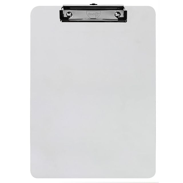 Find It Clipboards, 4-1/2in x 10in, White, Pack Of 10 Clipboards