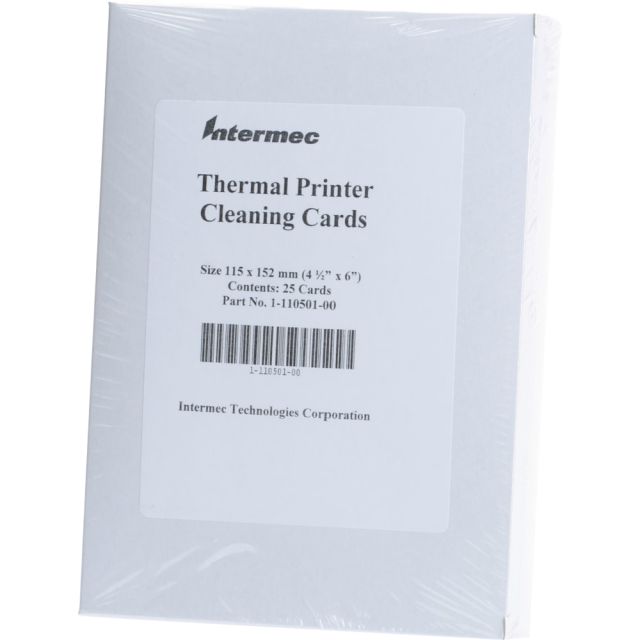 Intermec Cleaning Card - 25 / Pack (Min Order Qty 2)