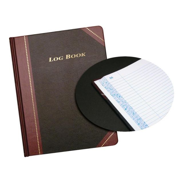 Adams Log Book, 8 1/8in x 10 3/8in, 75 Sheets, Brown (Min Order Qty 2) ARB810L15