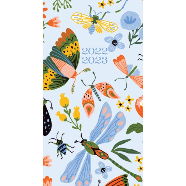 Willow Creek Press 2-Year Monthly Checkbook/Calendar, 3-1/2in x 6-1/2in, Butterflies, January 2022 To December 2023 (Min Order Qty 5)