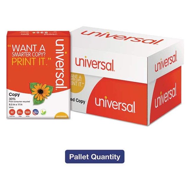 Office Machine Supplies & Accessories, Office Machine/Equipment Accessory Type: Copy Paper , Contents: 200,000 sheets of paper , Color: White  MPN:UNV20030PLT