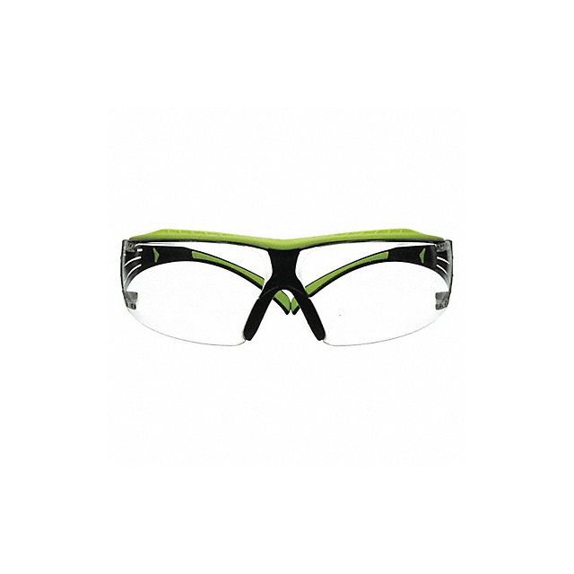 K2044 Safety Glasses Black/Green Clear Lens