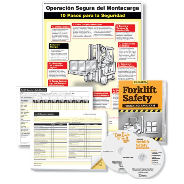 ComplyRight Forklift Training Compliance Bundle, English/Spanish, 18in x 24in MPN:W0873