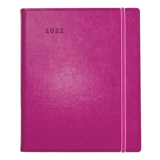 Filofax 17-Month Monthly Planner, 8-1/2in x 10-7/8in, Fuchsia, August 2021 To December 2022, C1811003 (Min Order Qty 2)