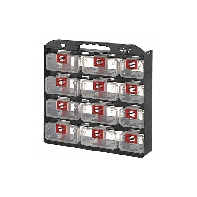 Storage Case Portable 2-Sided 18 Bin
