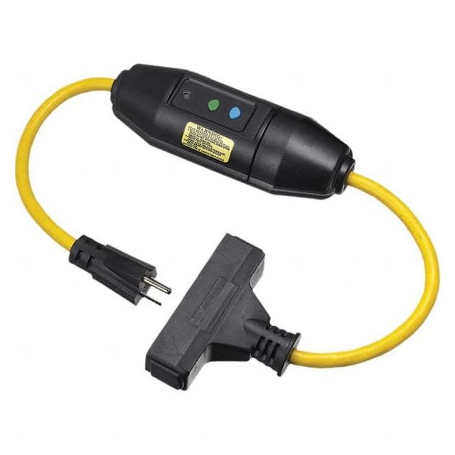 GFCI Cords & Power Distribution Centers, Mount Type: Plug-In , Number of Outlets: 3 , Amperage Rating: 15 , Voltage: 120 , Trip Type Reset Level: Automatic  MPN:GFCI15125TRIA