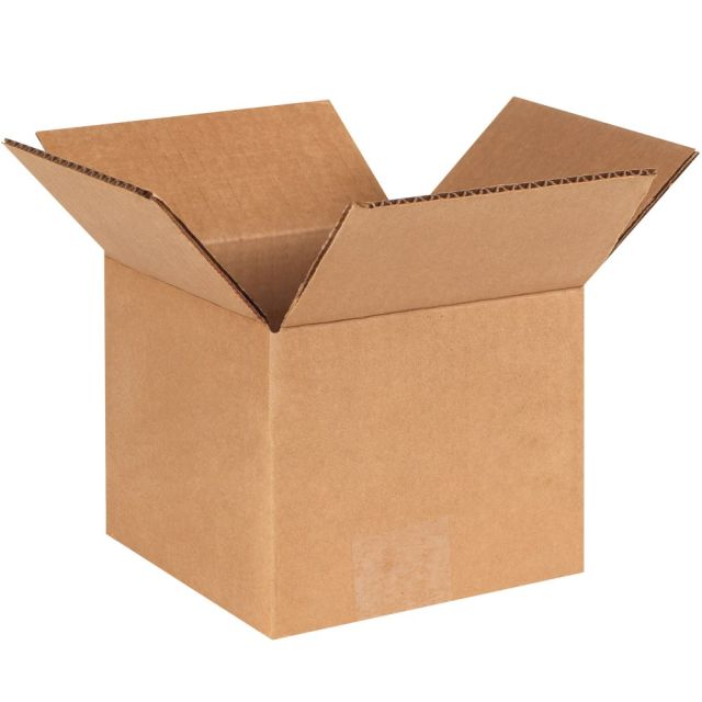 Partners Brand Corrugated Boxes, 6in x 6in x 5in, Kraft, Pack Of 25 (Min Order Qty 3) MPN:665