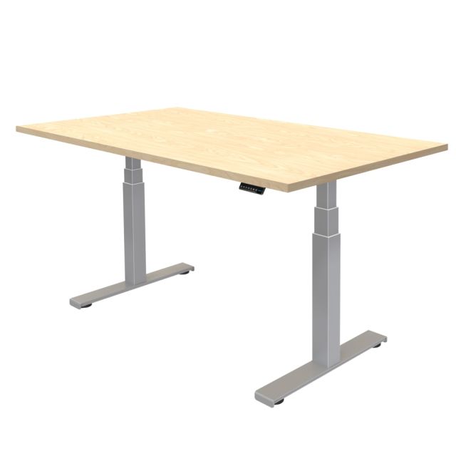 Fellowes Cambio Height-Adjustable Desk, 60inW, Maple