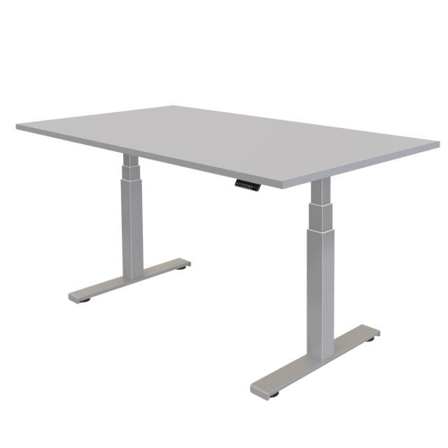 Fellowes Cambio Height-Adjustable Desk, 48inW, Gray
