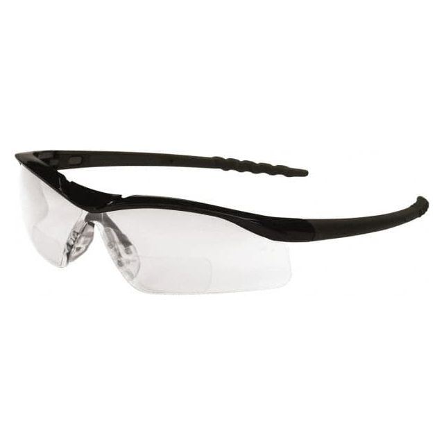 +1, Clear Lenses, Scratch Resistant, Framed Magnifying Safety Glasses DLH10