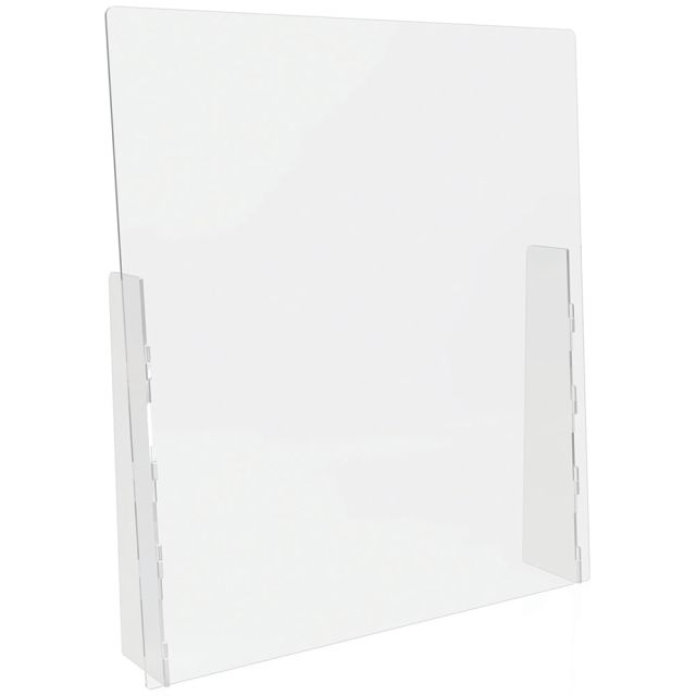 Deflect-O Acrylic Countertop Barriers, 36inH x 31-3/4inW x 3/16inD, Clear, Set Of 2 Barriers