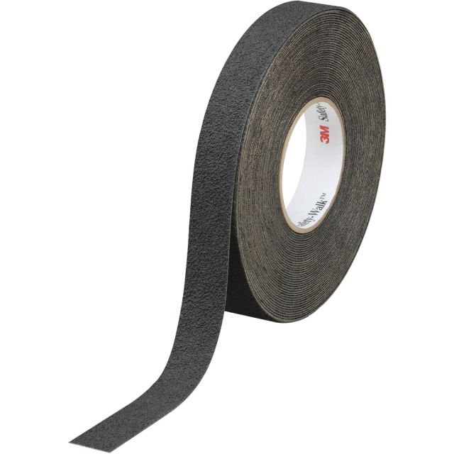 3M 310 Safety-Walk Tape, 3in Core, 1in x 60ft, Black, Case Of 4