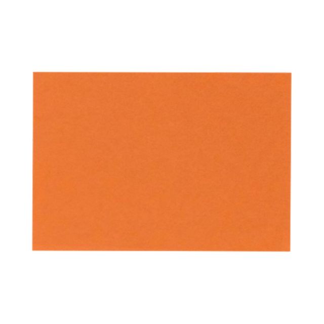 LUX Flat Cards, A2, 4 1/4in x 5 1/2in, Mandarin Orange, Pack Of 1,000 EX4020-11-1M