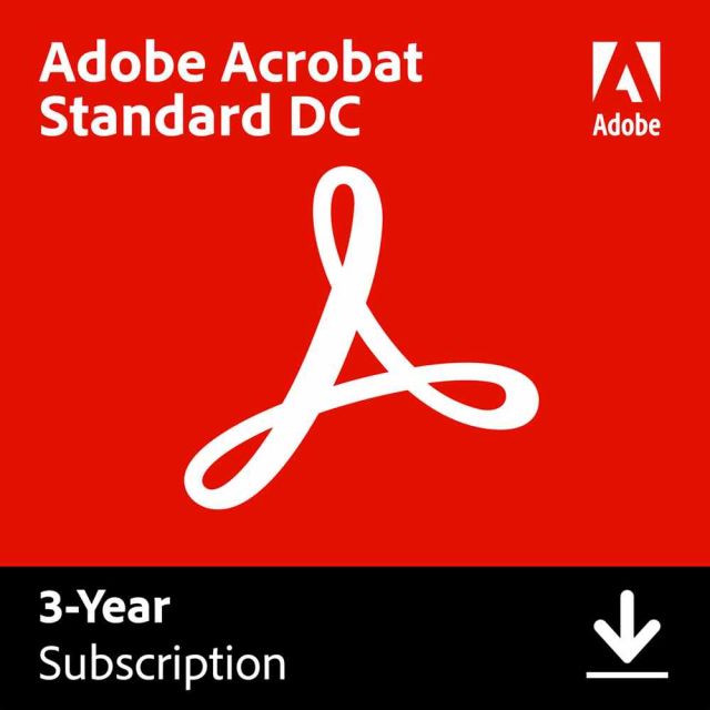 Adobe Acrobat Standard DC- 3 Year, For CNEZSE3FQY7H59A